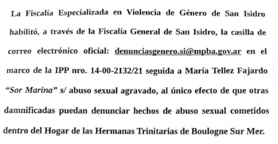  - "Sor Marina" la monja colombiana acusada de abusar niñas en Argentina