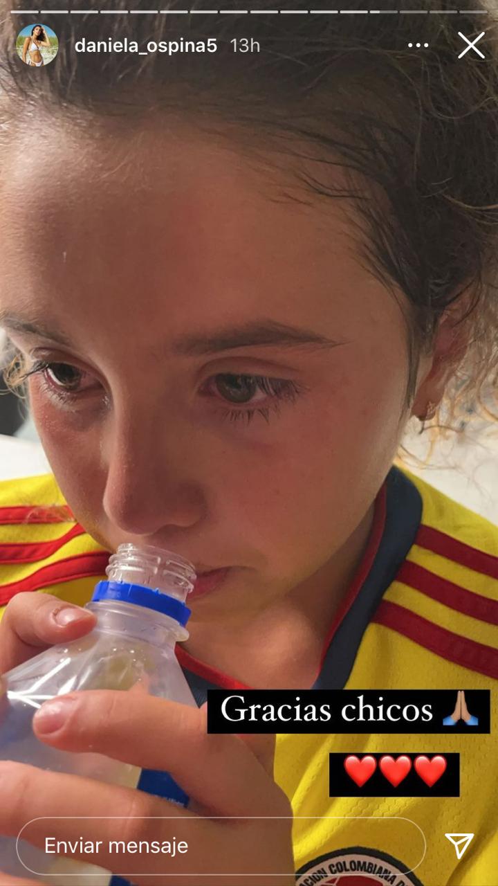  - El llanto de la hija de James Rodríguez por la eliminación de Colombia