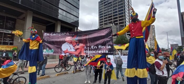  - Las calles de Bogotá empiezan a llenarse de manifestantes
