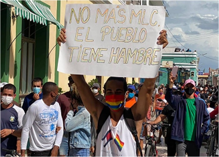 Miles de cubanos piden libertad en medio de colapso por Covid