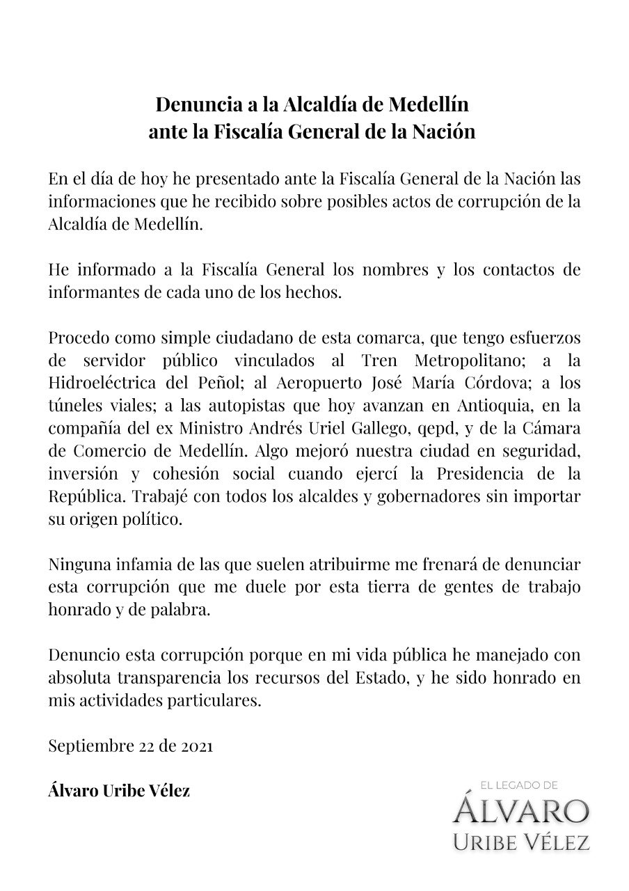  - Pelea entre Uribe y Quintero pasa a los estrados judiciales