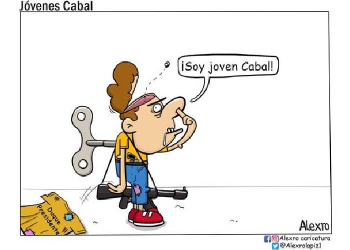 Caricatura: Jóvenes Cabal