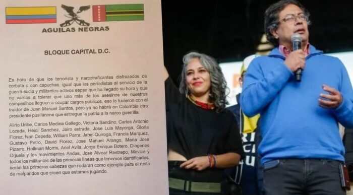  - Pacto Histórico en la mira de las Águilas Negras: nuevo panfleto de amenazas