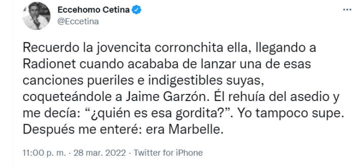  - Cuando, por "gordita y corroncha", Jaime Garzón despreciaba a Marbelle