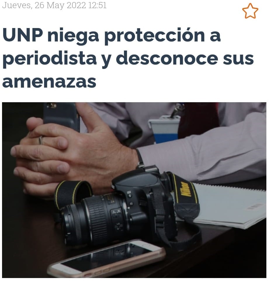  - Flip alerta sobre amenazas a periodista en Tuluá