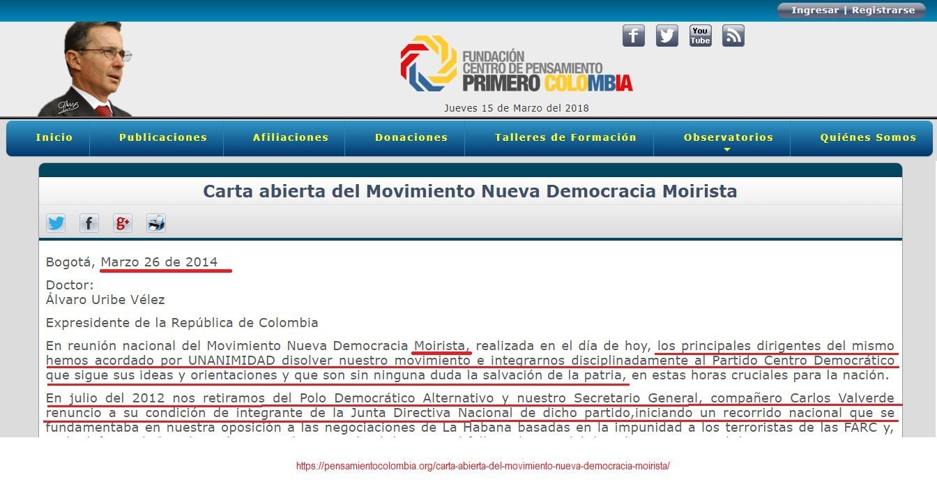  - La contra de la democracia en Colombia