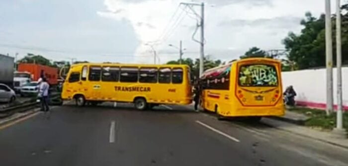  - Los conductores en Barranquilla rechazan el asesinato de sus compañeros