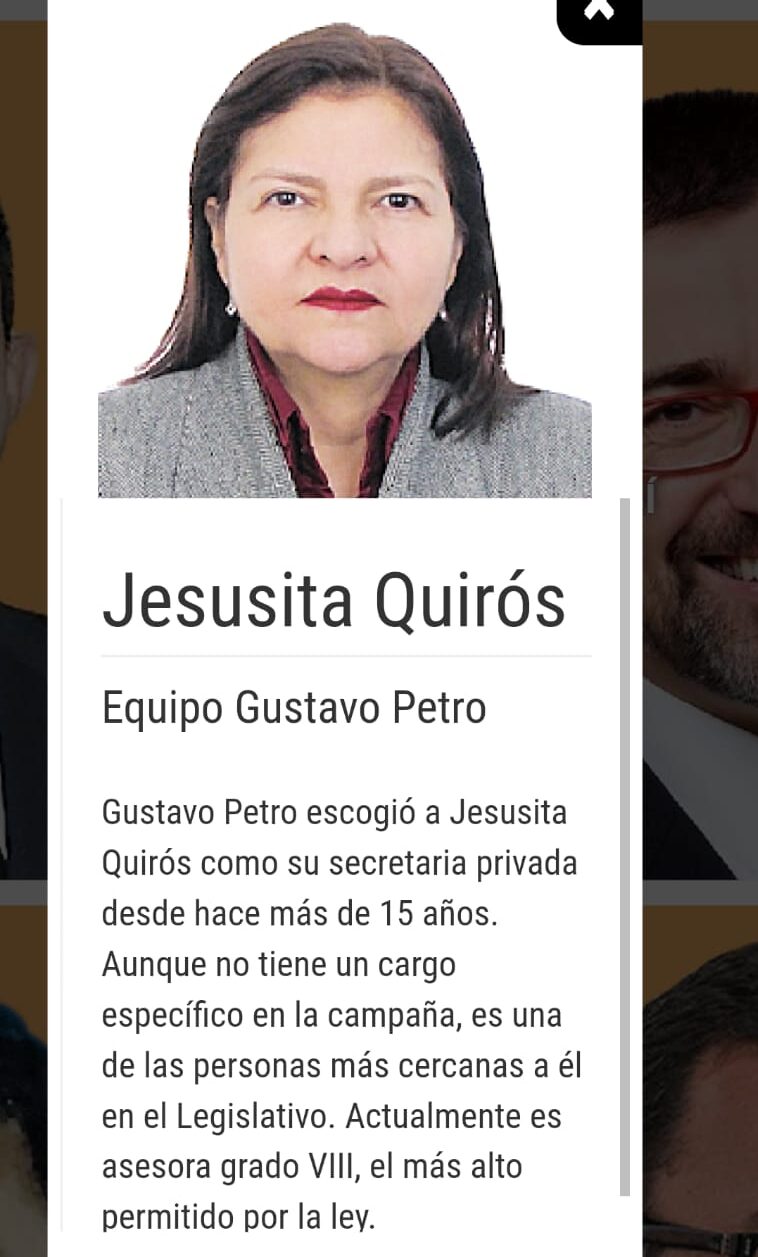  - El malestar de Jesusita Quirós, la secretaría durante 15 años de Petro