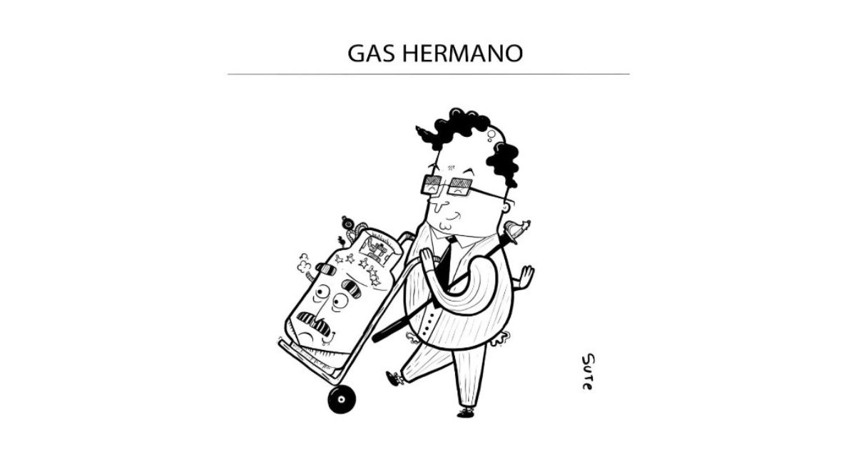 Caricatura: Gas hermano