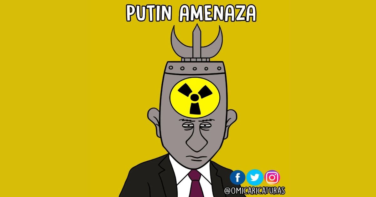 Caricatura: Amenaza nuclear