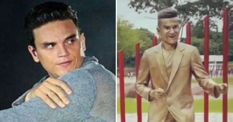 estatua de Silvestre Dangond - "Se parece más a Pipe Bueno" Las burlas que recibió la estatua de Silvestre Dangond