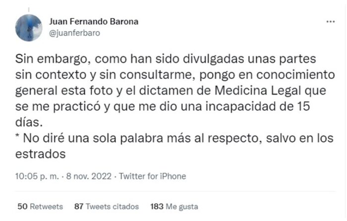  - La golpiza del periodista de Noticias Uno a su novia brasilera, que no calló y lo mató profesionalmente