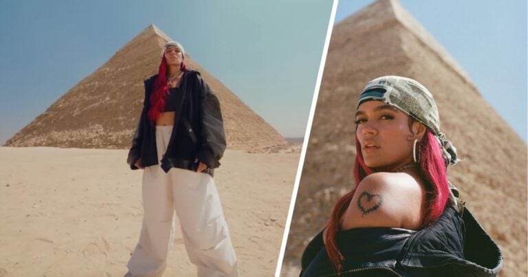 Karol G - ¿No se puede untar de pueblo? Karol G cerró las pirámides de Egipto para grabar su último video musical