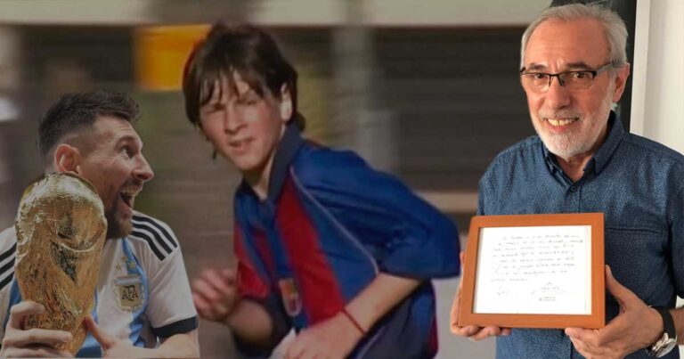 Messi contrato servilleta - Con un contrato escrito en una servilleta nació la leyenda llamada Leo Messi
