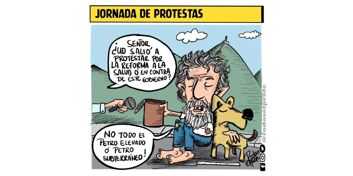 Caricatura: Jornada de protestas