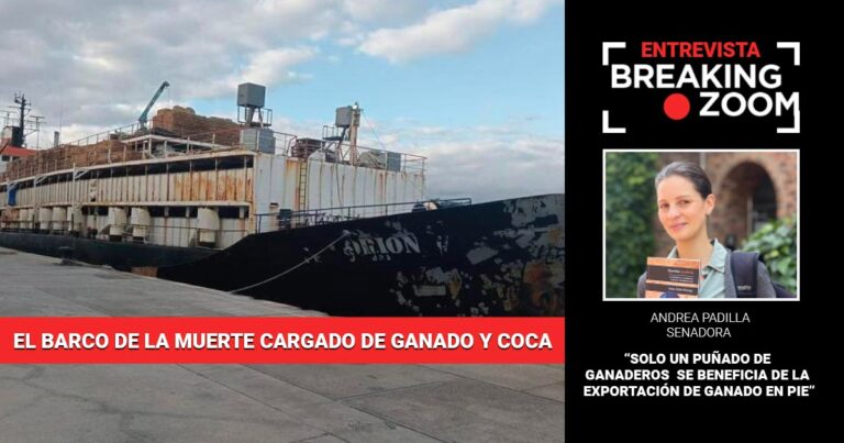 Barcos de la muerte Andrea Padilla - "Petro no ha dado solución a los barcos de la muerte en los que sobreviven pocas reses": Andrea Padilla