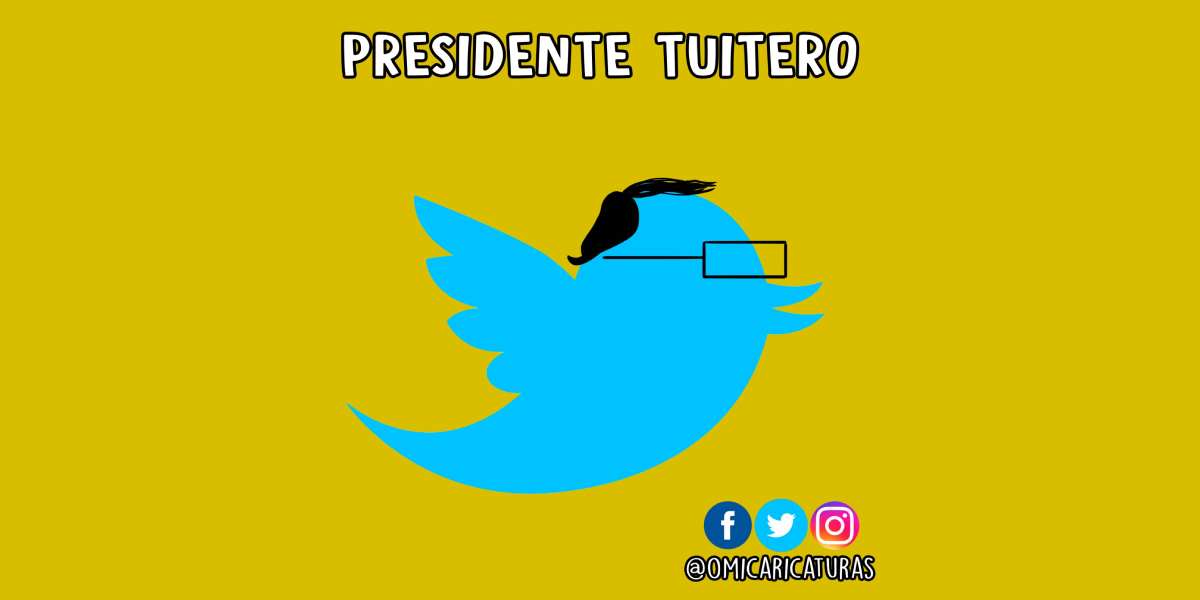 Caricatura: Presidente tuitero