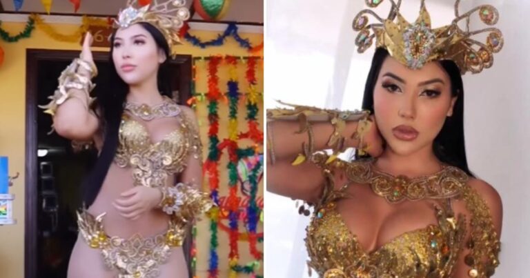 Aida Victoria Merlano en Carnaval de Barranquilla - Que ganas de estar en el Carnaval: El disfraz de garota de Aida Victoria Merlano en Barranquilla