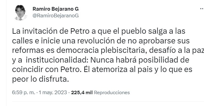  - “Petro te lo juro que no te tenemos miedo”: Reacciones al discurso en el balcón