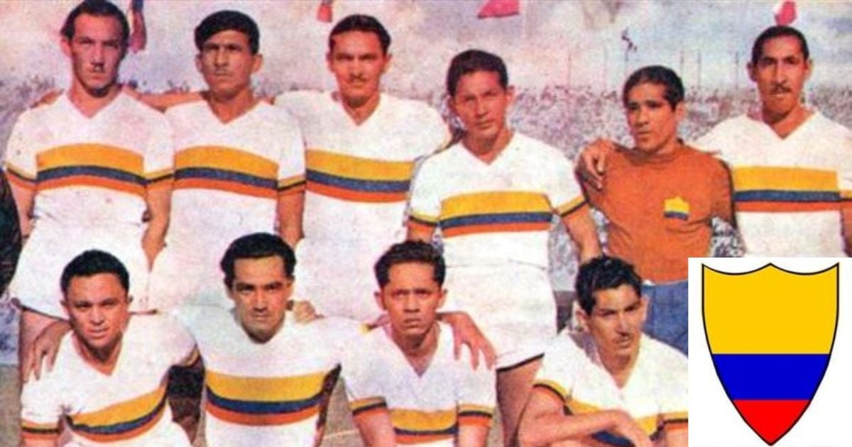 selección Colombia 1945 - Estos han sido todos los escudos en la historia de la selección Colombia: desde 1924 hasta 2023