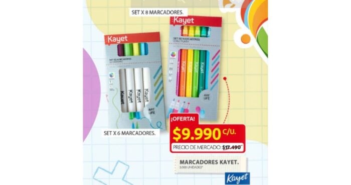  - Promociones del Ara: productos escolares desde 10 mil pesos