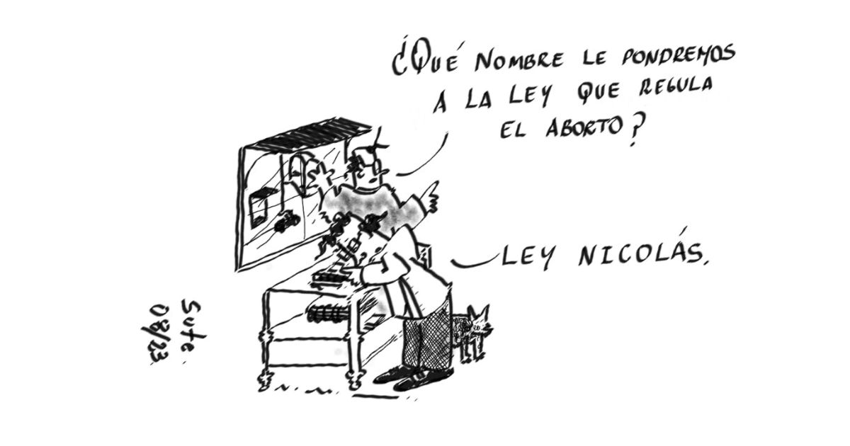 Caricatura: Ley Nicolás