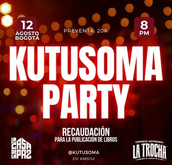  - Kutusoma la editorial negra lo celebra 3 años con una fiesta