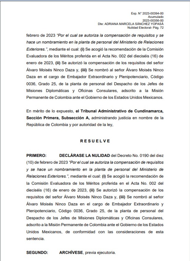  - El sindicato de la Cancillería logró su cometido: se cayó el nombramiento del embajador en México