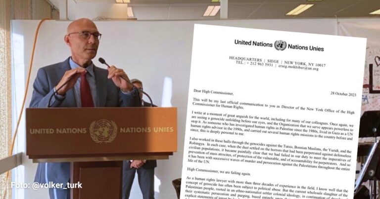 Volker Turk - El duro regaño de un alto funcionario a la ONU por no hacer nada frente al horror en Gaza