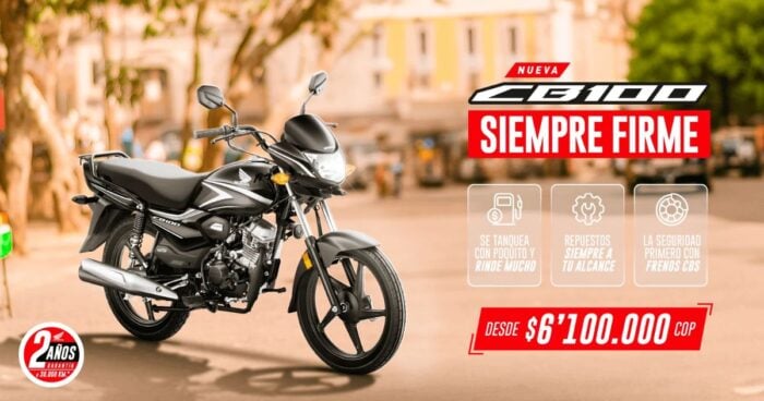 CB100, la nueva moto de Honda que buscar ser un éxito - Esta es la nueva moto de Honda que llegó a Colombia; es barata y rendidora