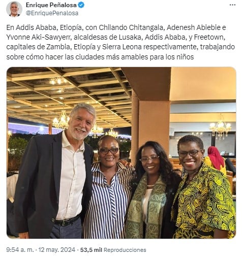 Enrique Peñalosa en África - Enrique Peñalosa, otro que se le suma a la iniciativa de Francia Márquez de conectar con África