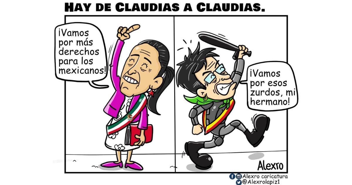Caricatura: Hay de Claudias a Claudias