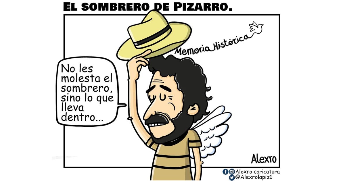 Caricatura: El sombrero de Pizarro