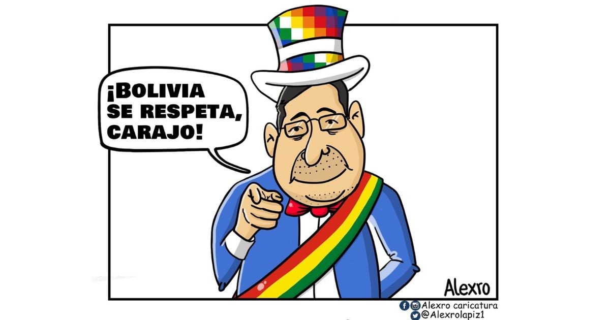Caricatura: Bolivia se respeta ¡Carajo!