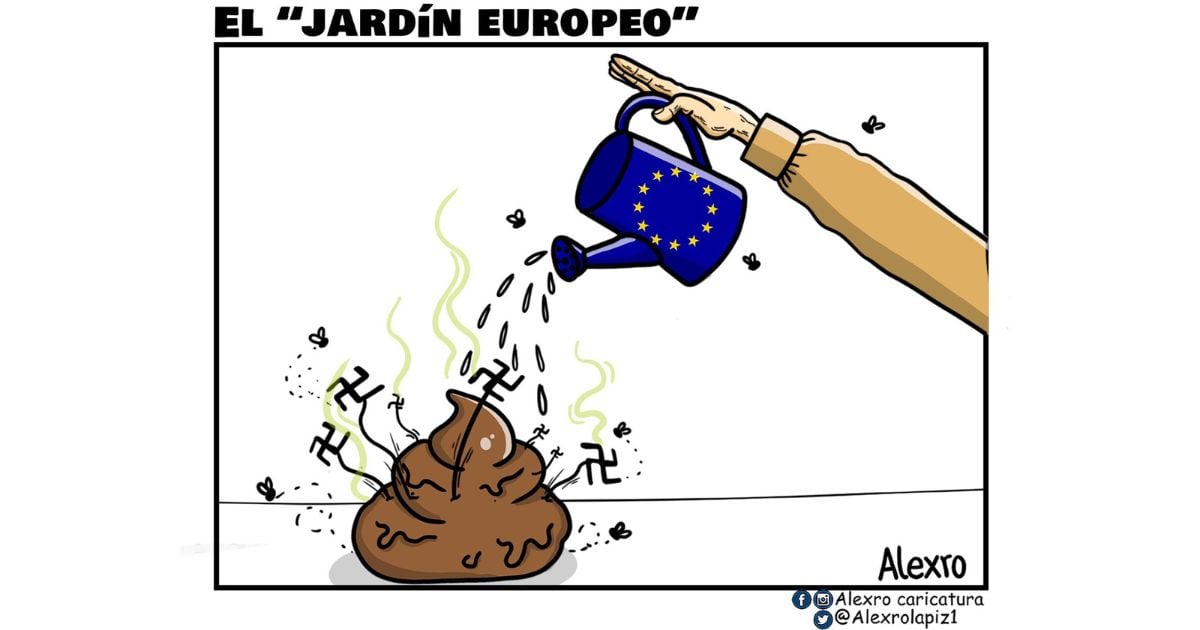 Caricatura: El jardín europeo