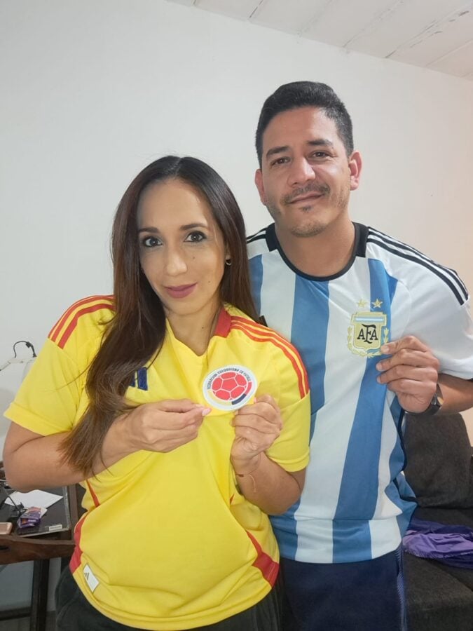 Copa América - El tire y afloje entre parejas colombo-argentinas como vivirán la final de la Copa América