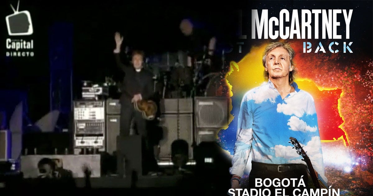 Así fue el último concierto de Paul McCartney en Bogotá; fue hace 12 años y se pudo ver gratis en TV