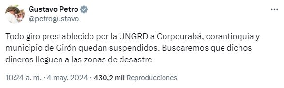  - El alcalde de Girón, Santander no pudo quedarse con 180 mil millones que le había entregado Olmedo López