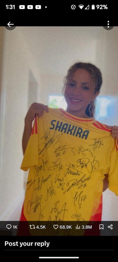 Shakira en la Copa América - Shakira no solo manda en el escenario sino en los canchas de fútbol. Así lo logró