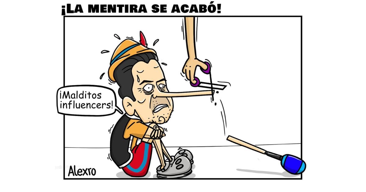 Caricatura: La mentira se acabó