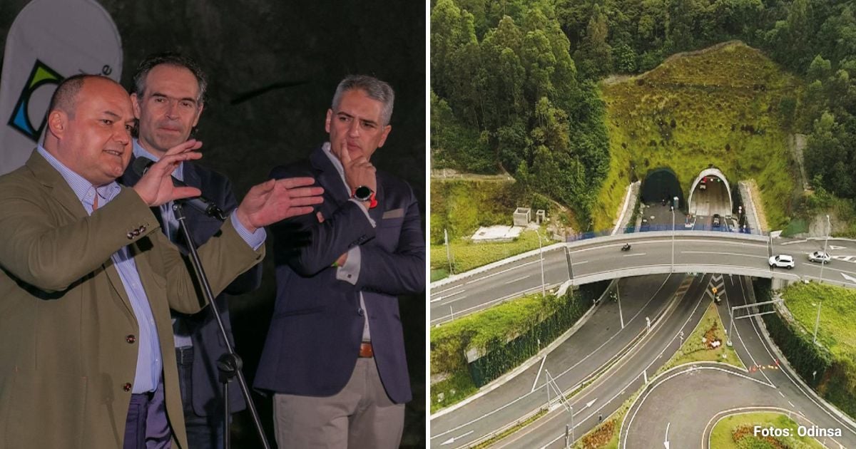 Odinsa y dos empresas de William Vélez entre los que están terminando la obra del Túnel de Oriente