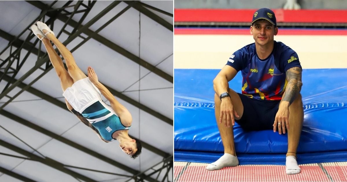 Él es Ángel Hernández, el español que eligió representar a Colombia en el trampolín y marcó un hito