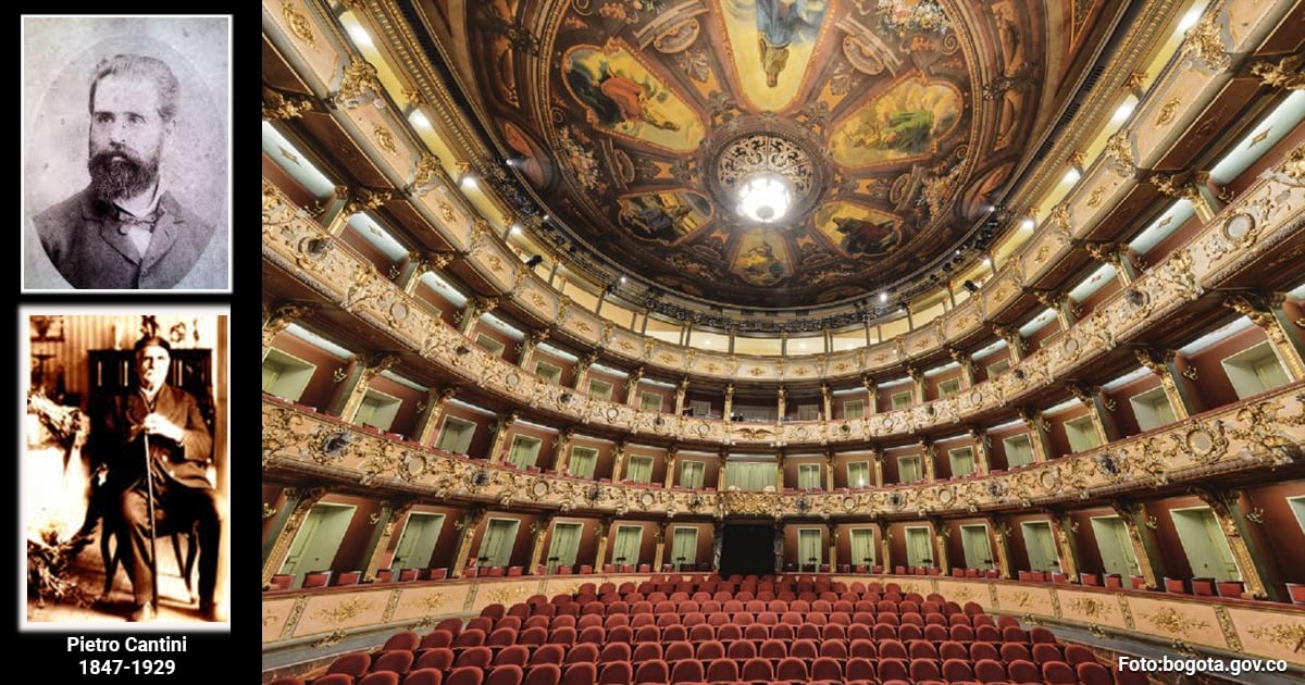 Pietro Cantini, el sabio italiano que se inventó y levantó el monumental Teatro Colón de Bogotá