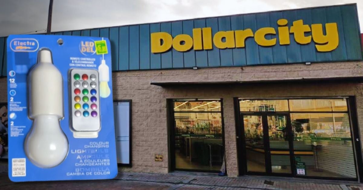 Este es el bombillo de colores de Dollarcity que tiene 12 tonos diferentes y solo le cuesta $16 mil