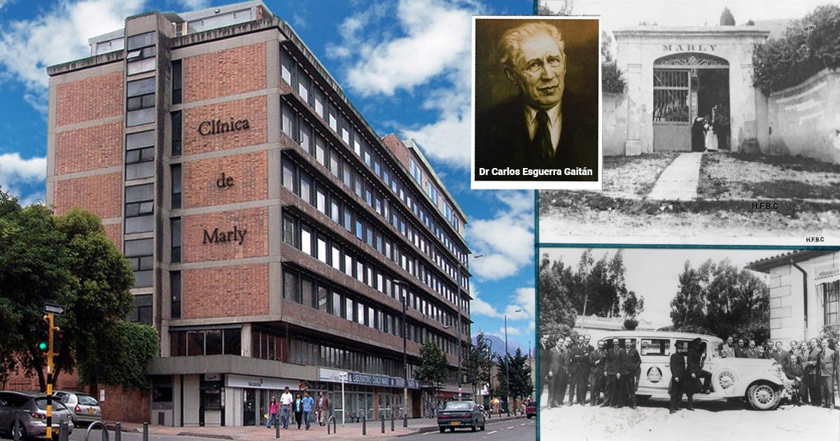 El médico Carlos Esguerra, quien junto a 10 doctores más, fundó la Clínica Marly hace 120 años