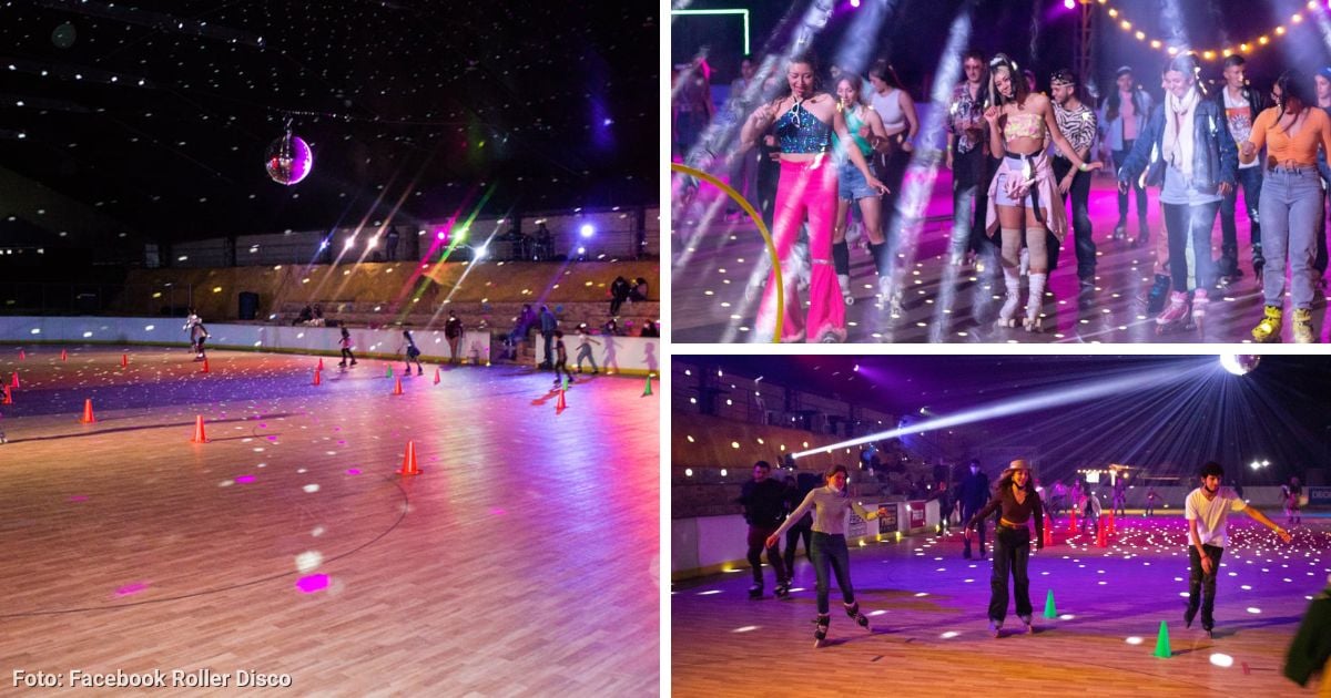 El lugar a las afueras de Bogotá para patinar en una pista disco y bailar al ritmo de la música