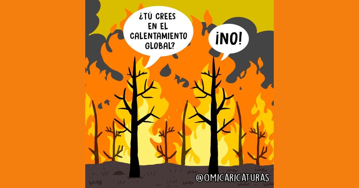 Caricatura: Incendios forestales en Sudamérica