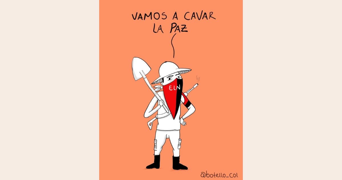 Caricatura: Vamos a cavar la paz