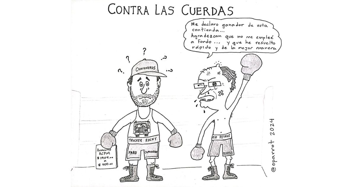 Caricatura: Contra las cuerdas