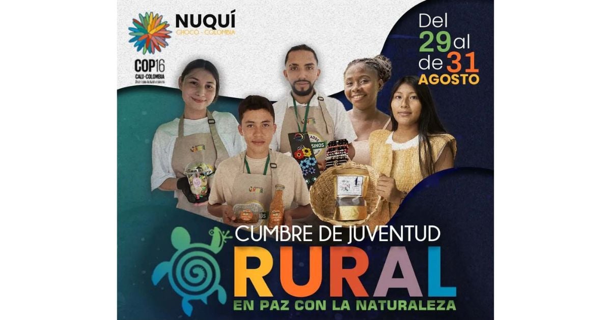 Chocó se prepara para la Cumbre ‘Juventud Rural en Paz con la Naturaleza’